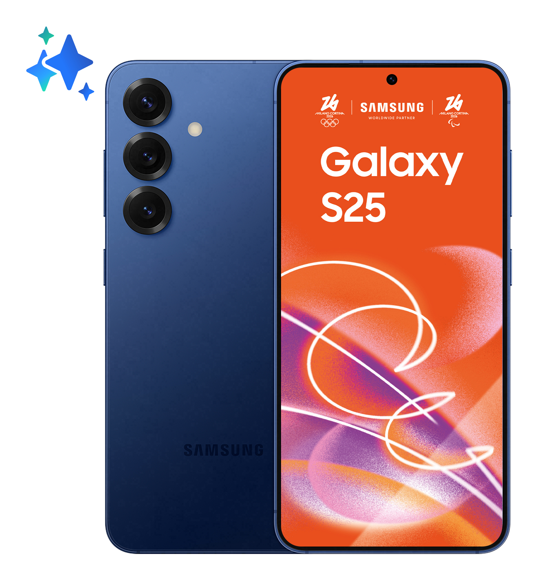 Samsung Galaxy S25 15.8 cm (6.2") Dual SIM Android 15 5G USB Type-C 12 GB 128 GB 4000 mAh Marinblå